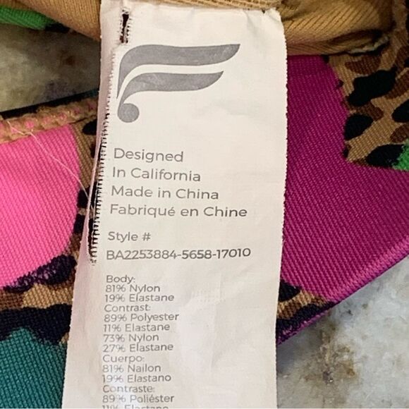 Fabletics Define PowerHold® High-Waisted 7/8 Legging and Top Tropical Oasis XXS - Picture 5 of 11